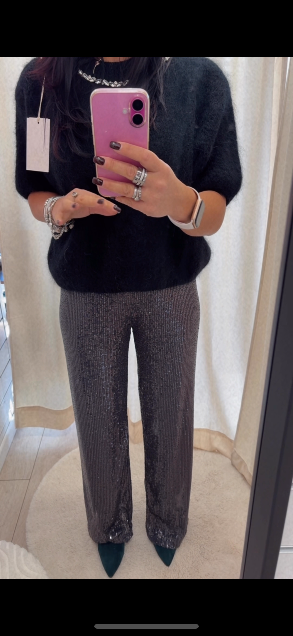 Pantalone paillettes