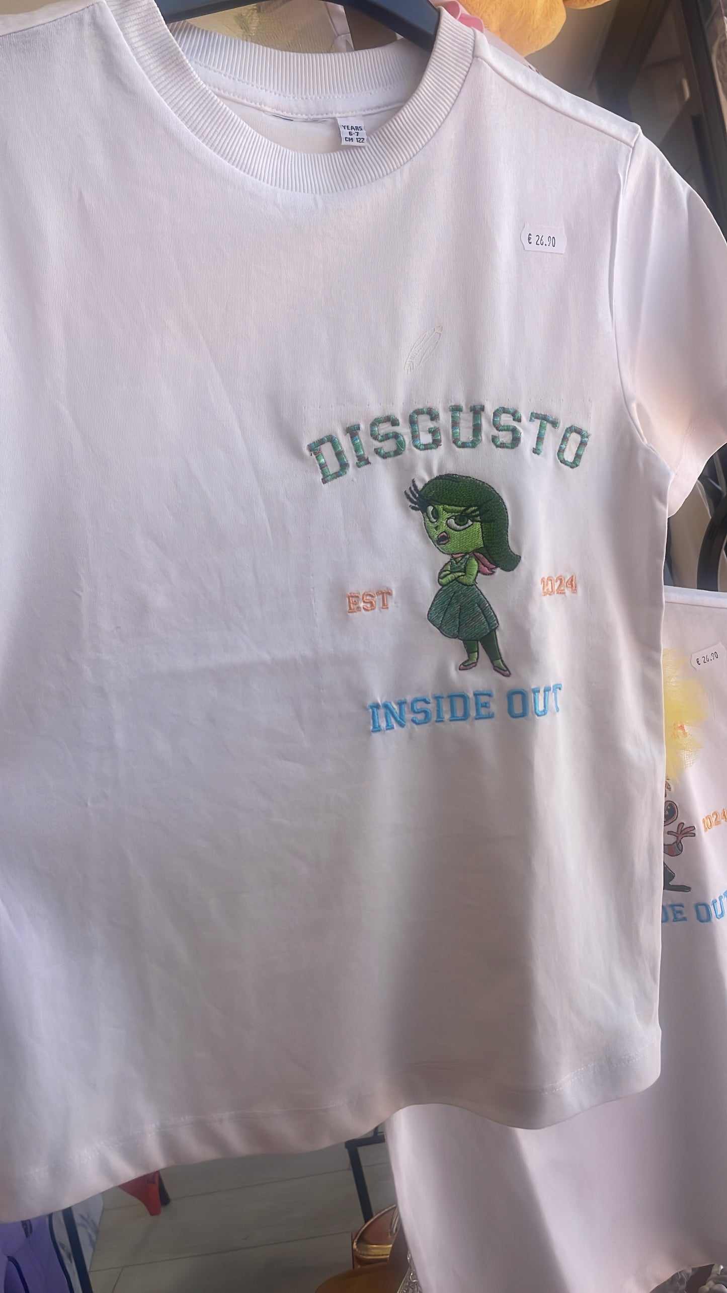 T-shirt inside out